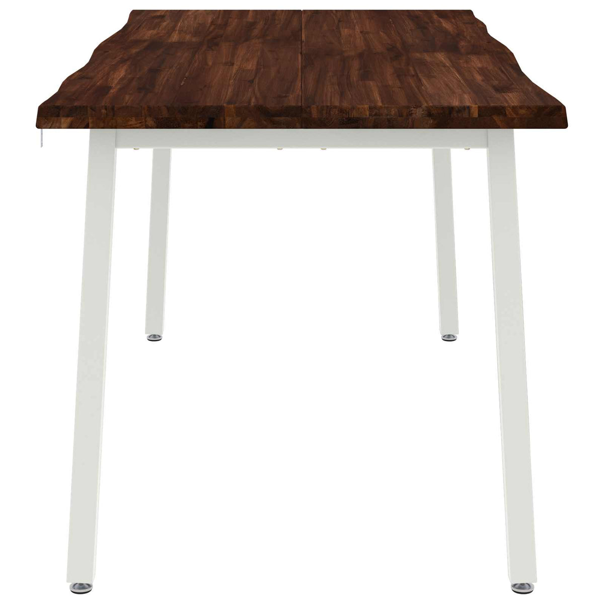 Tavolo da pranzo con bordo vivo 140 x 90 x 75 cm Marrone Scuro | homemem39
