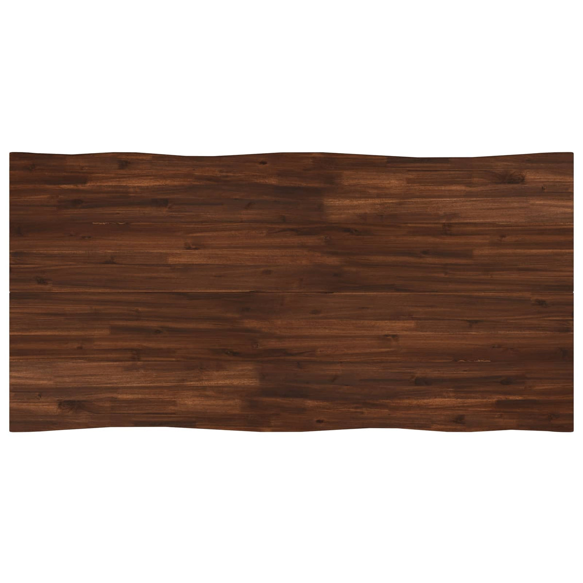 Tavolo da pranzo con bordo vivo 140 x 90 x 75 cm Marrone Scuro | homemem39