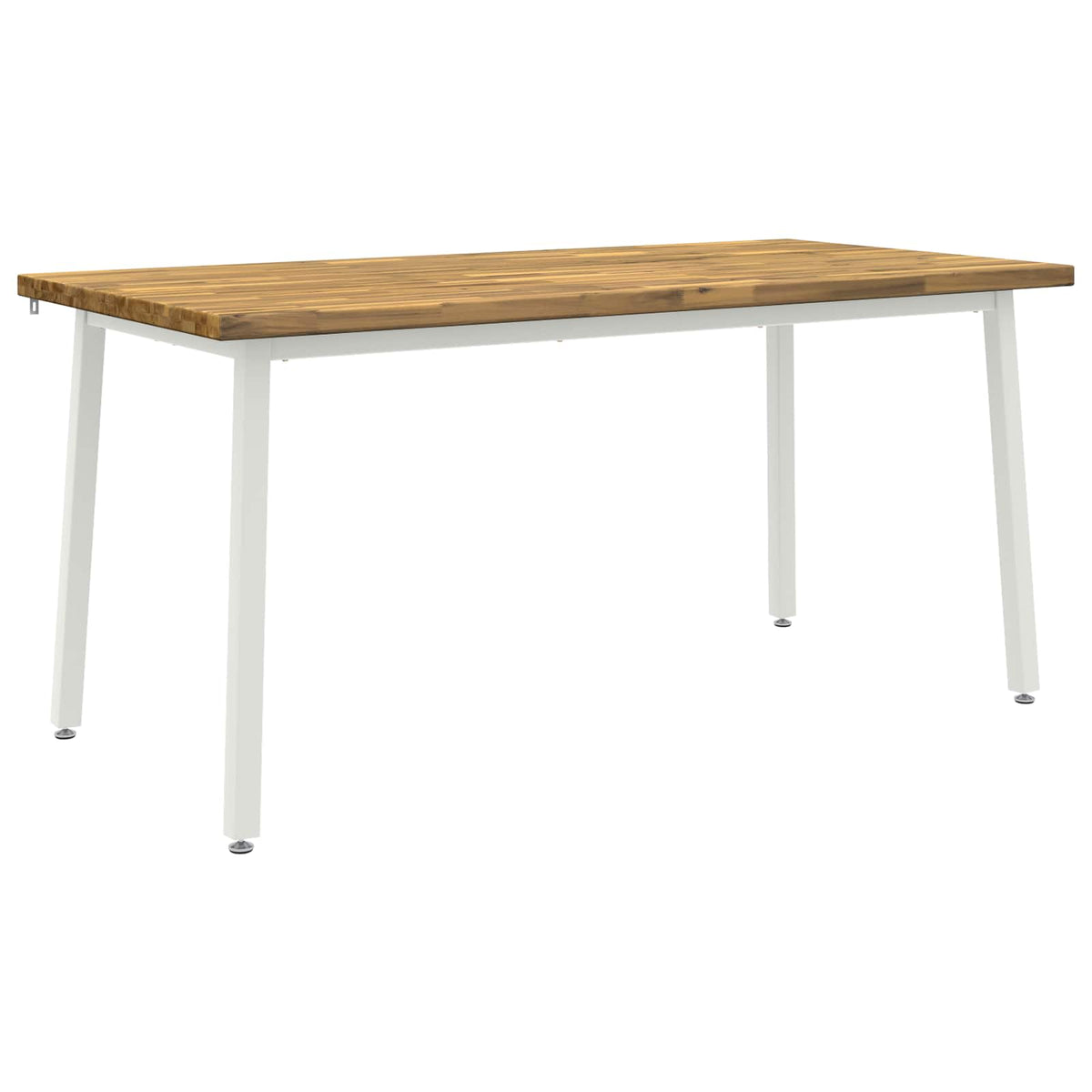Tavolo da pranzo quadrato 160 x 80 x 75 cm Bianco | homemem39