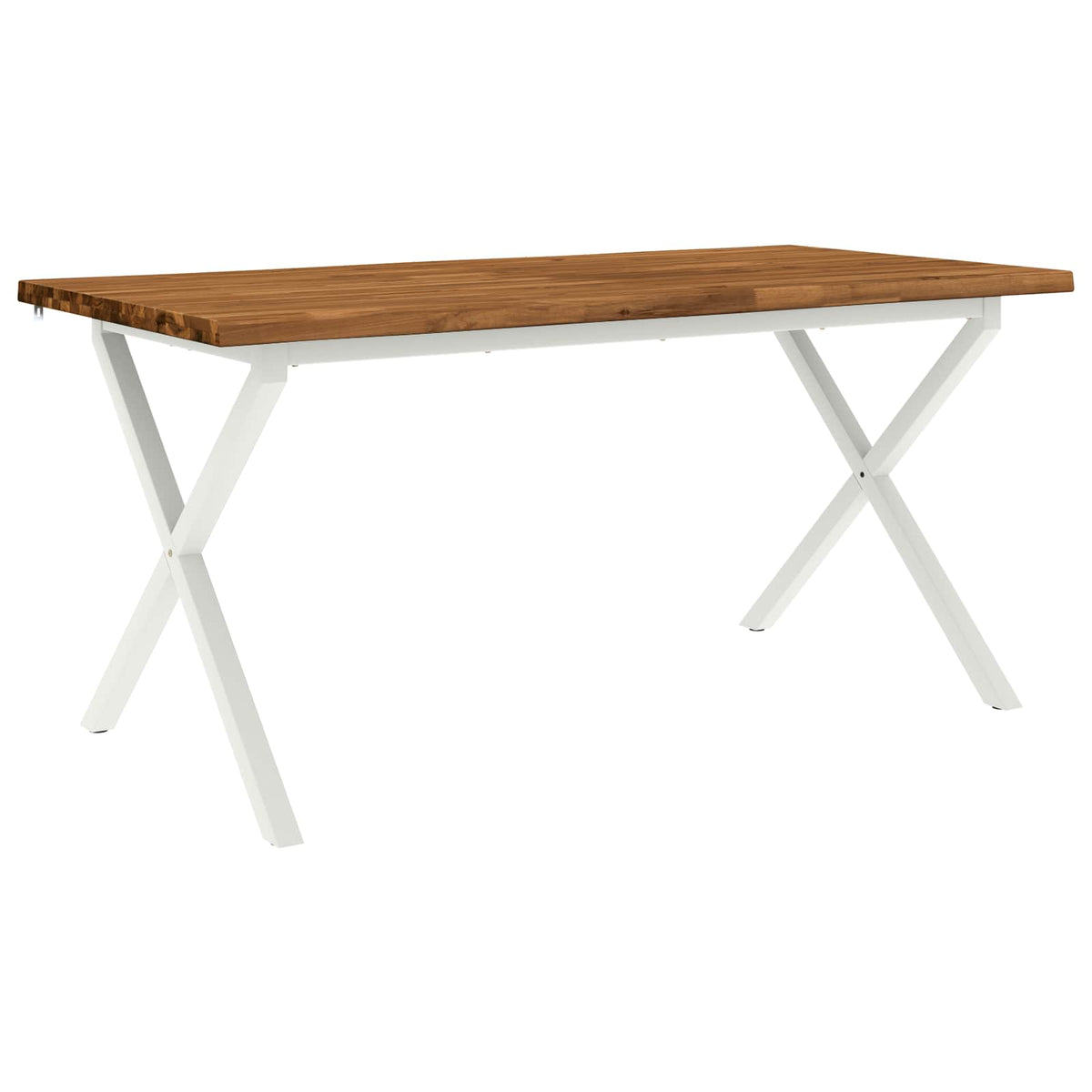 Tavolo da pranzo con bordo vivo 160 x 80 x 75 cm Naturale | homemem39