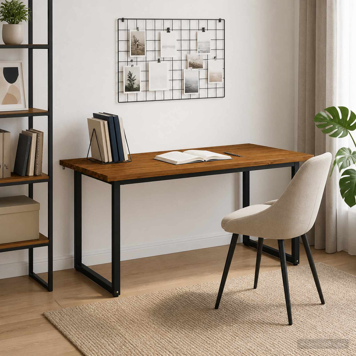 Tavolo da pranzo quadrato 160 x 70 x 75 cm Naturale | homemem39