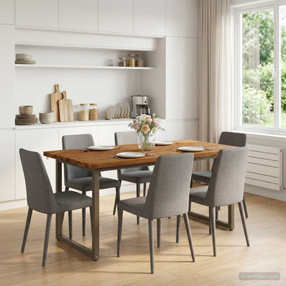 Tavolo da pranzo quadrato 160 x 70 x 75 cm Naturale | homemem39