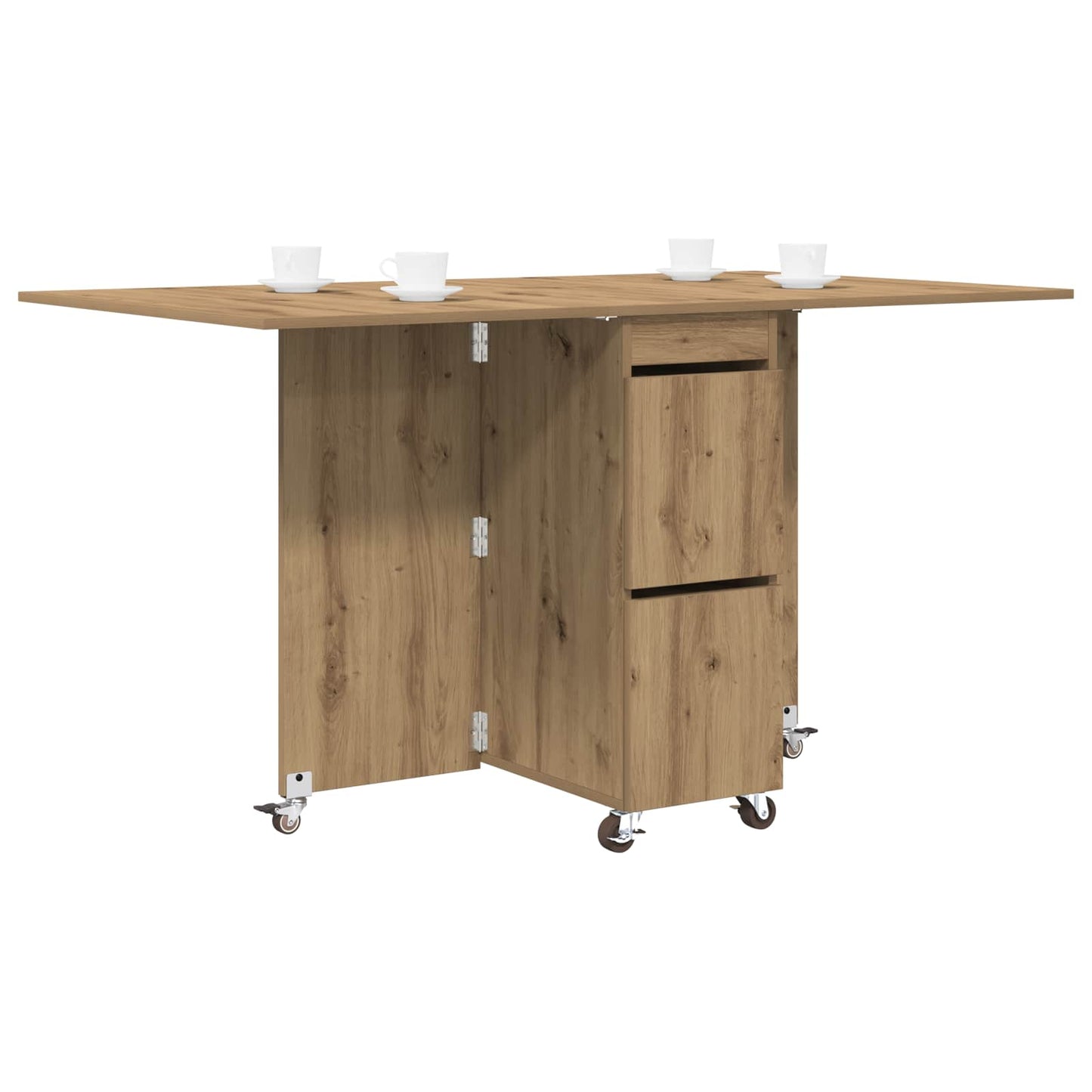 Tavolo da Pranzo 2 pcs 140 x 80 x 77 cm Legno ingegnerizzato