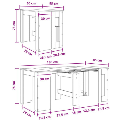 Tavolo da Pranzo 180 x 85 x 75 cm Legno ingegnerizzato