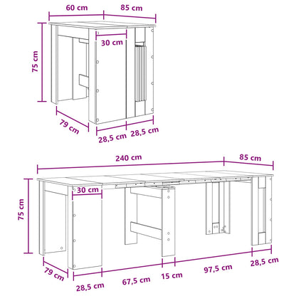 Tavolo da Pranzo 240 x 85 x 75 cm Legno ingegnerizzato