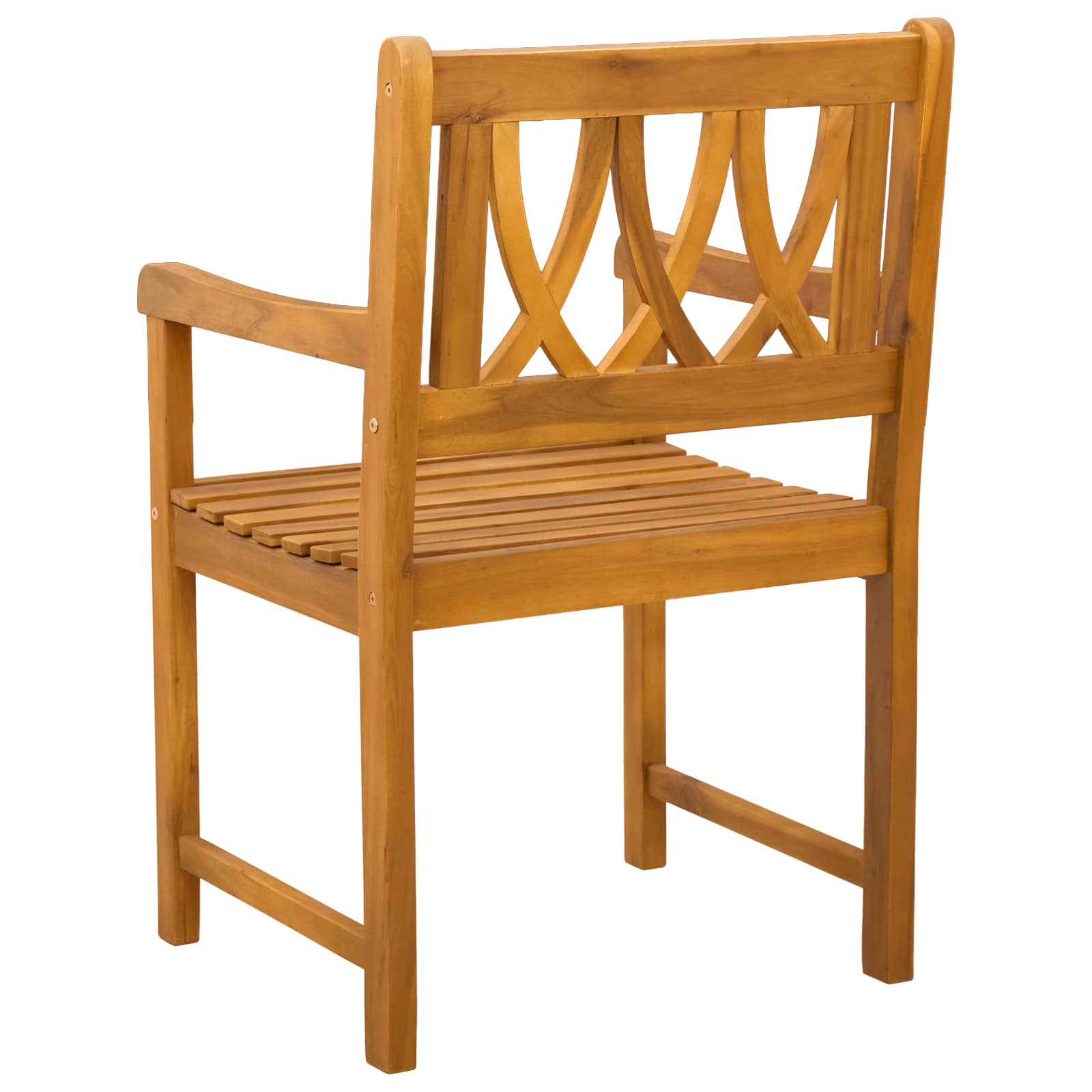 Sedie da giardino 6 pcs Naturale Legno di Acacia Massello | homemem39