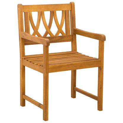 Sedie da giardino 8 pcs Naturale Legno di Acacia Massello | homemem39