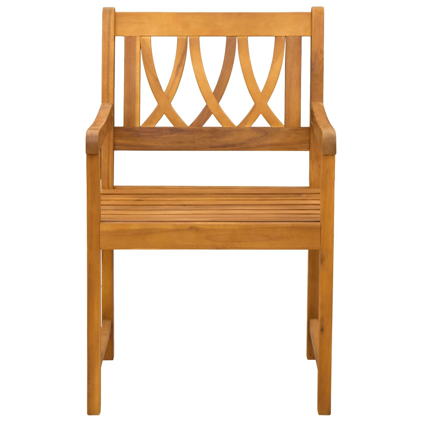 Sedie da giardino 8 pcs Naturale Legno di Acacia Massello | homemem39