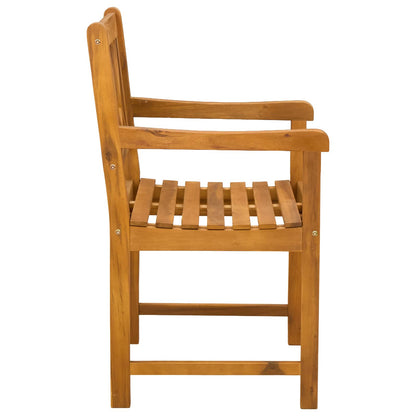 Sedie da giardino 8 pcs Naturale Legno di Acacia Massello | homemem39