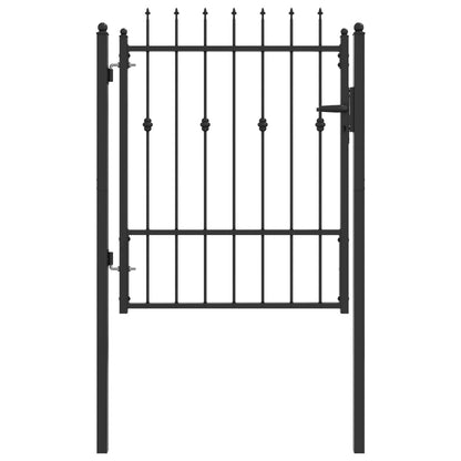 Cancello per recinzione HORST 100 x 125 cm Metallo Nero | homemem39