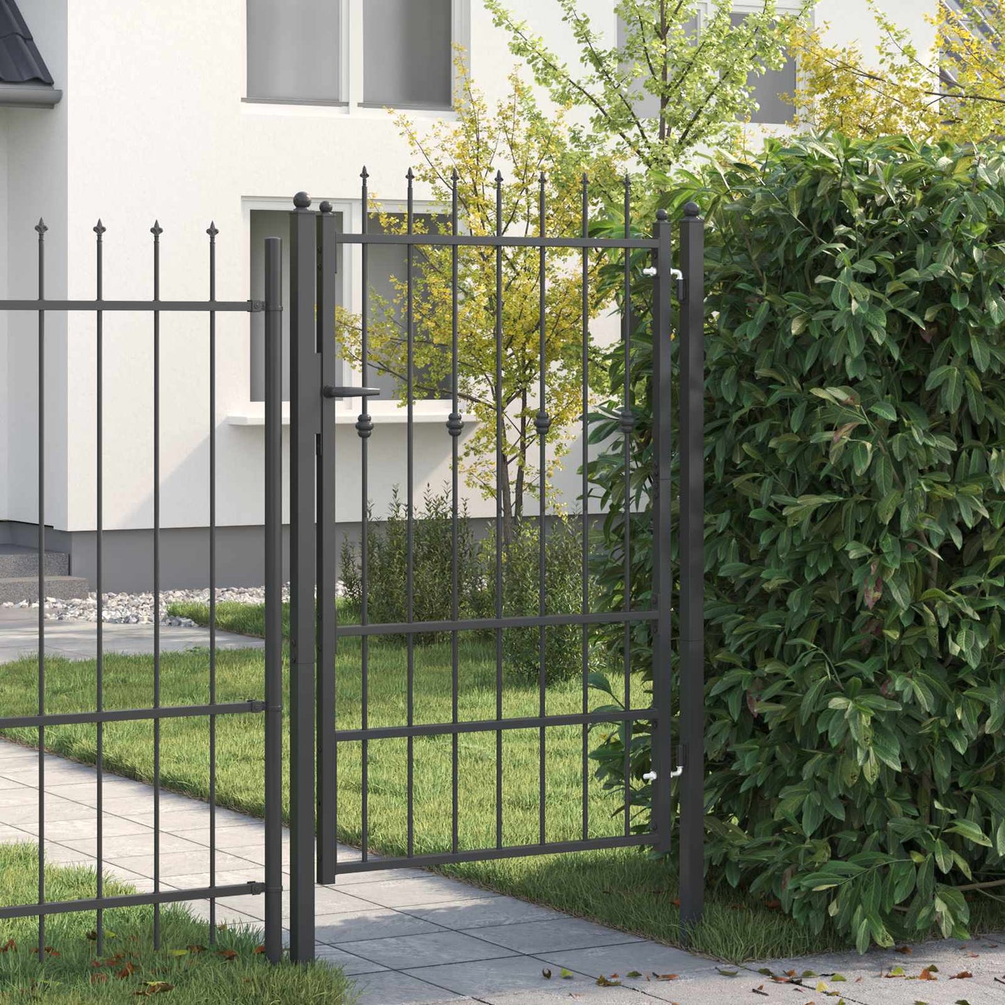 Cancello per recinzione HORST 100 x 150 cm Metallo Nero | homemem39