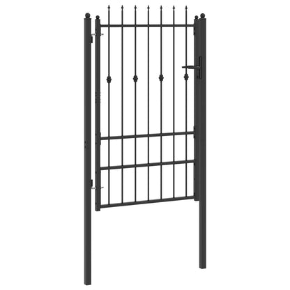 Cancello per recinzione HORST 100 x 150 cm Metallo Nero | homemem39