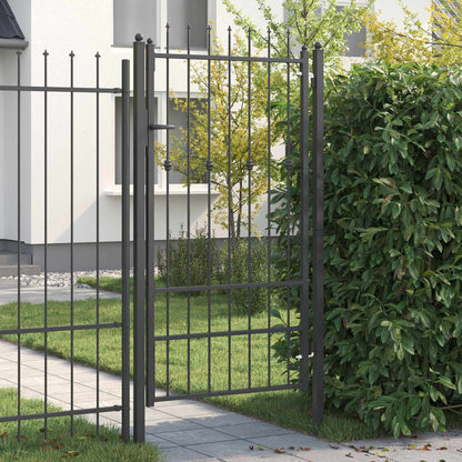 Cancello per recinzione HORST 100 x 175 cm Metallo Nero | homemem39