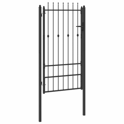 Cancello per recinzione HORST 100 x 175 cm Metallo Nero | homemem39