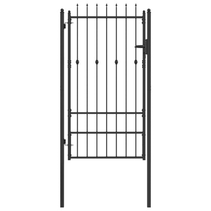 Cancello per recinzione HORST 100 x 175 cm Metallo Nero | homemem39