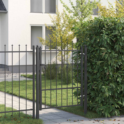 Cancello per recinzione HORST 100 x 125 cm Metallo Nero | homemem39