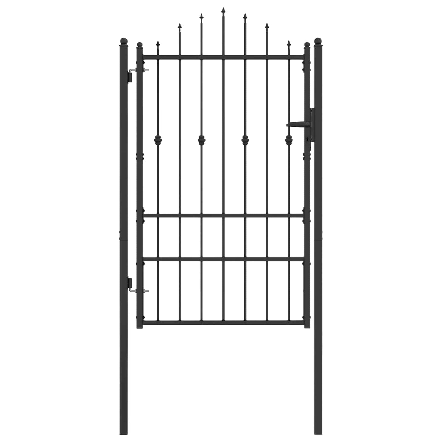 Cancello per recinzione HORST 100 x 150 cm Metallo Nero | homemem39