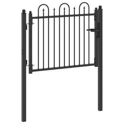 Cancello per recinzione HORST 100 x 75 cm Metallo Nero | homemem39