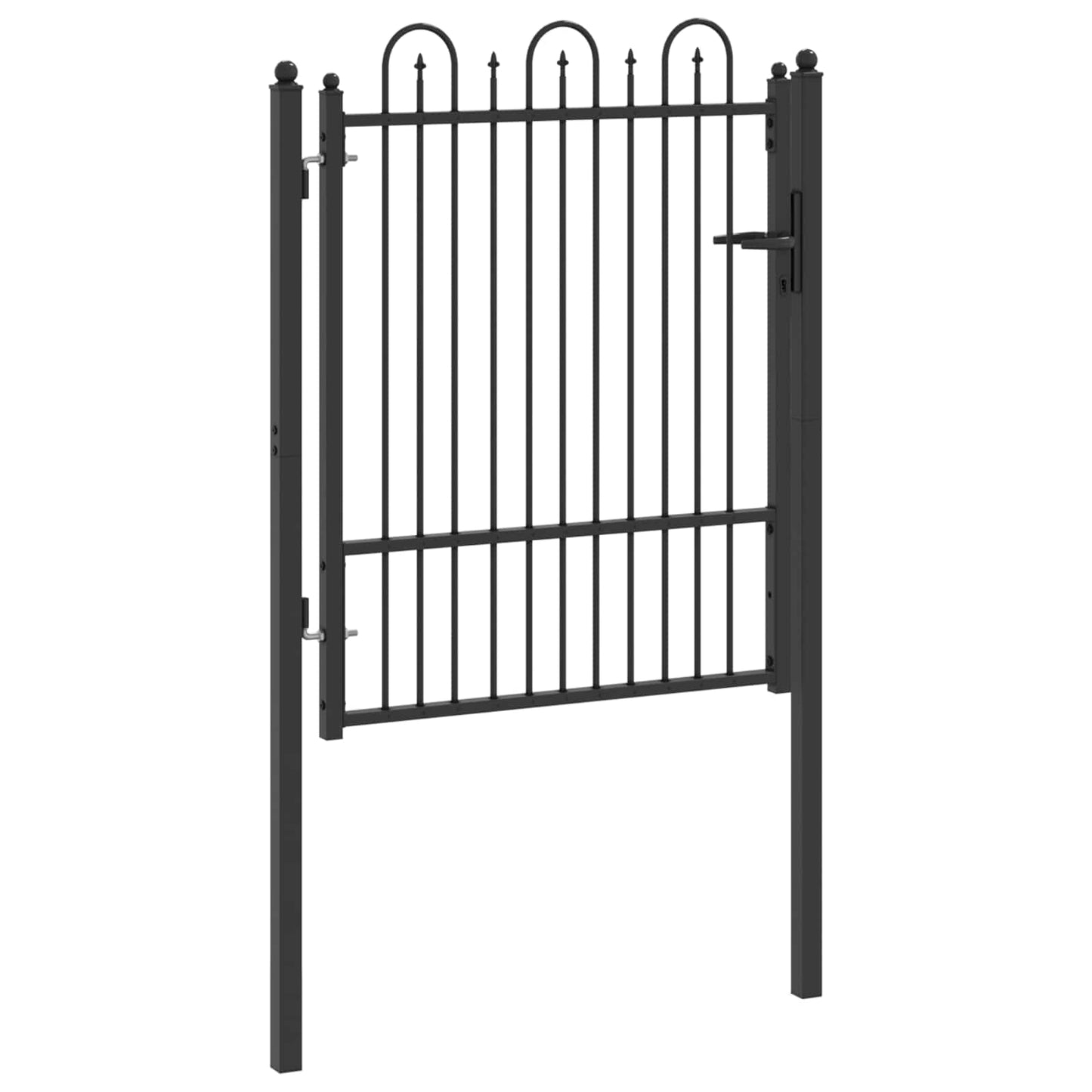 Cancello per recinzione HORST 100 x 125 cm Metallo Nero | homemem39