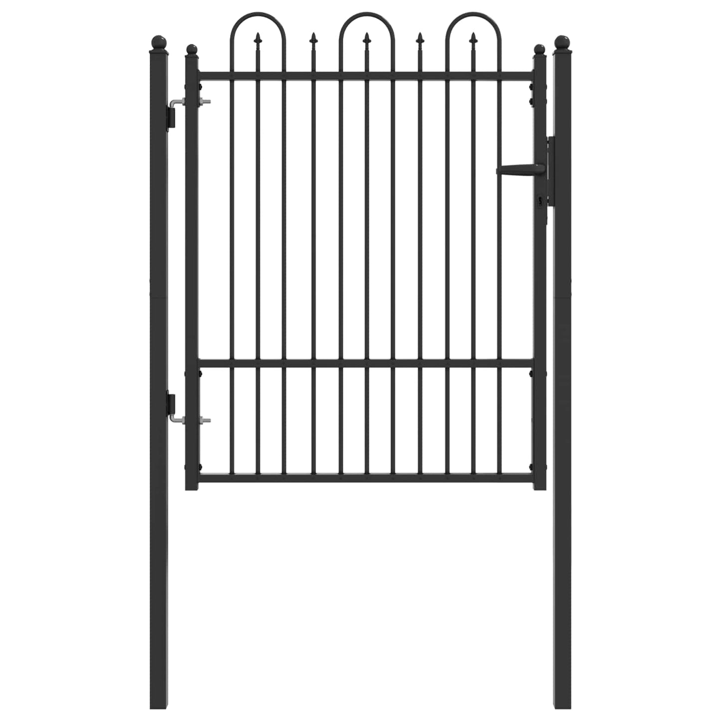Cancello per recinzione HORST 100 x 125 cm Metallo Nero | homemem39