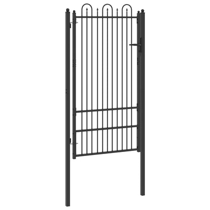 Cancello per recinzione HORST 100 x 175 cm Acciaio Nero | homemem39