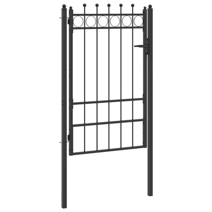 Cancello per recinzione HORST 100 x 150 cm Metallo Nero