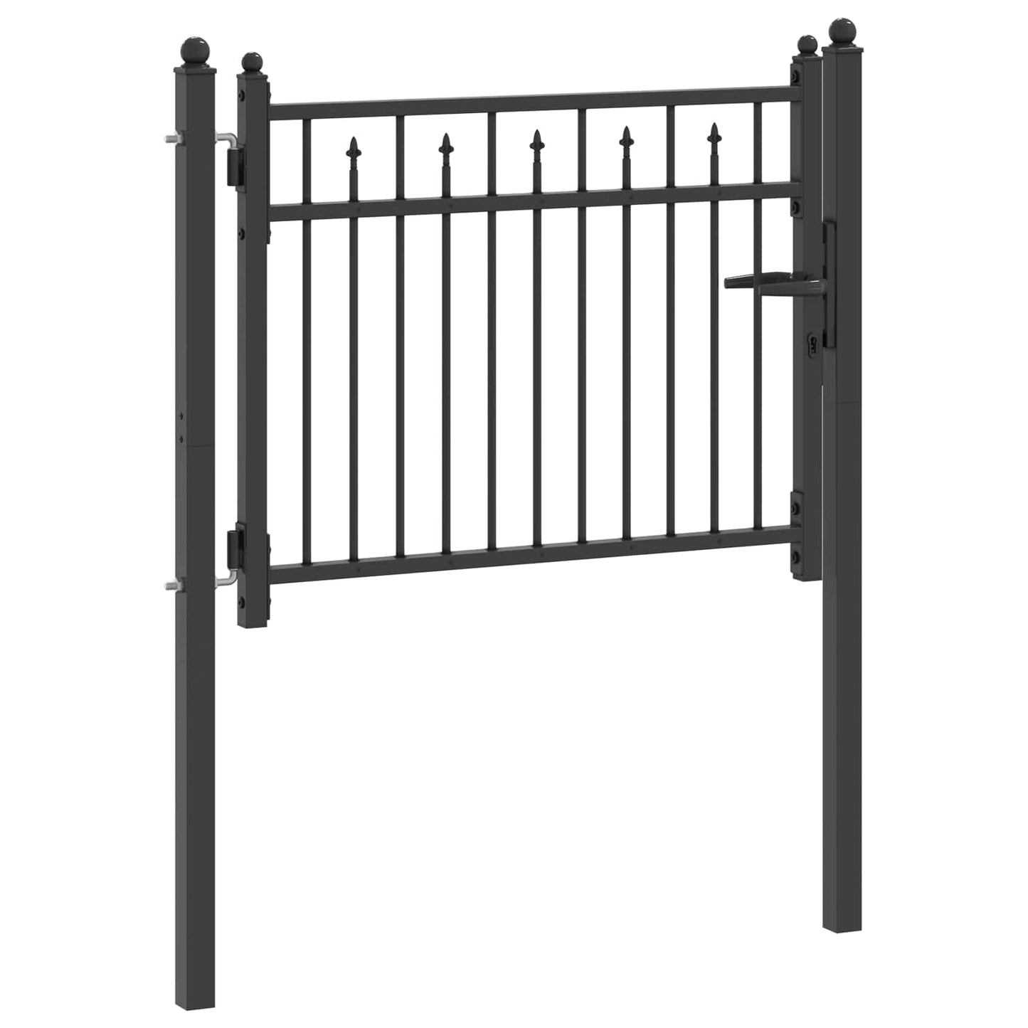 Cancello per recinzione HORST 100 x 75 cm Metallo Nero | homemem39