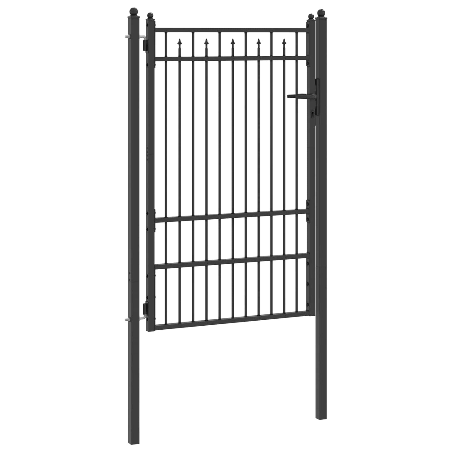 Cancello per recinzione HORST 100 x 150 cm Metallo Nero | homemem39