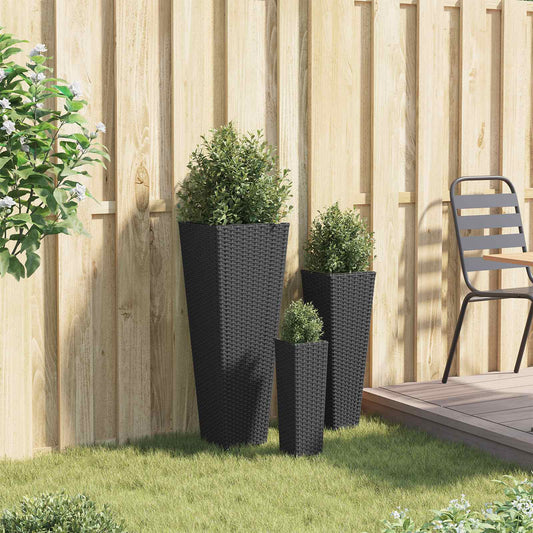 Set da esterno 3 pcs Nero Metallo