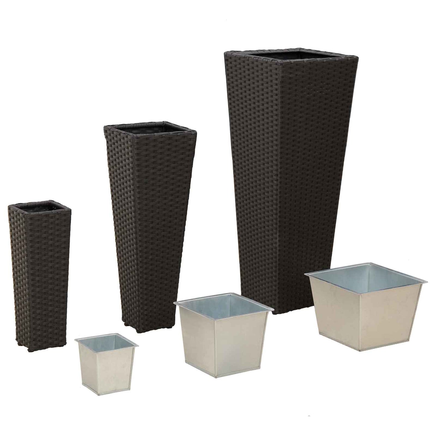 Set da esterno 3 pcs Nero Metallo | homemem39