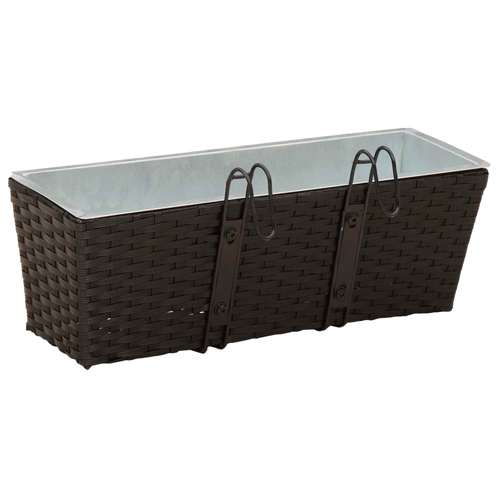 Ringhiera 2 pcs Nero 50 x 17 x 17 cm Metallo | homemem39