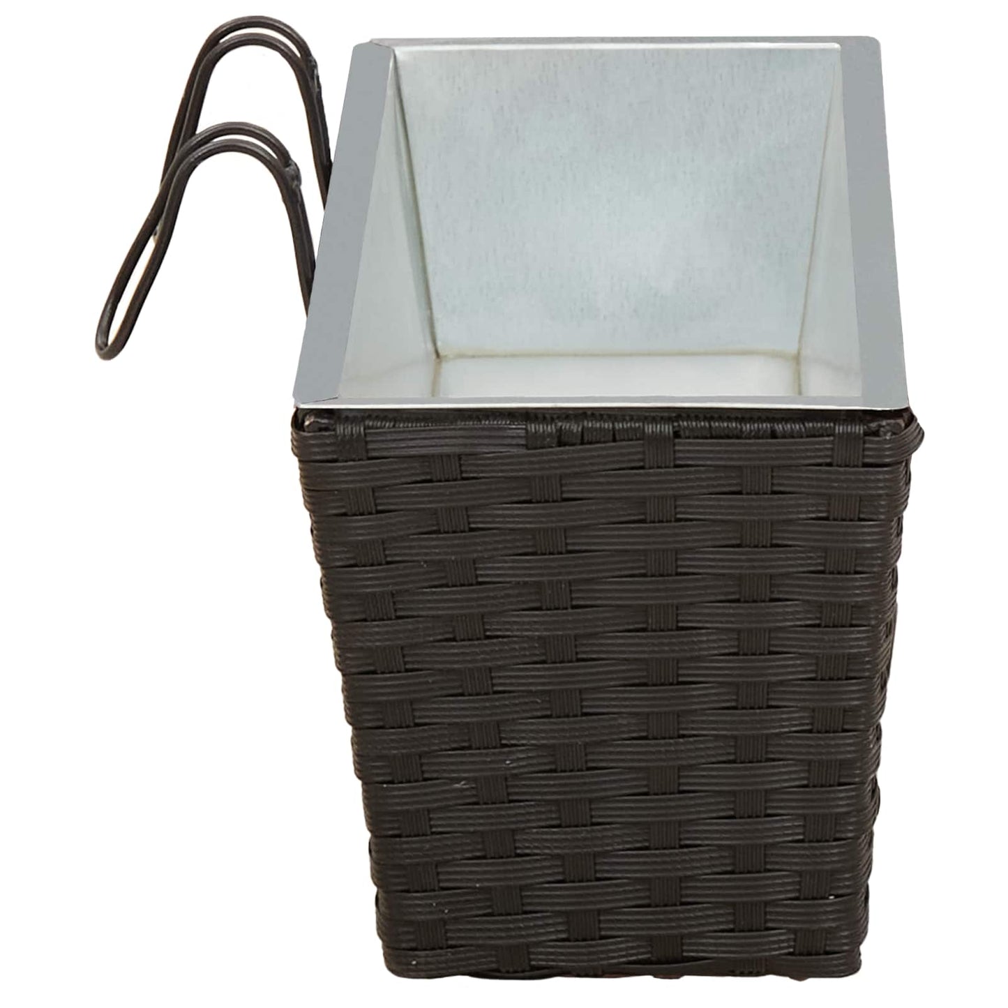 Ringhiera 2 pcs Nero 50 x 17 x 17 cm Metallo | homemem39