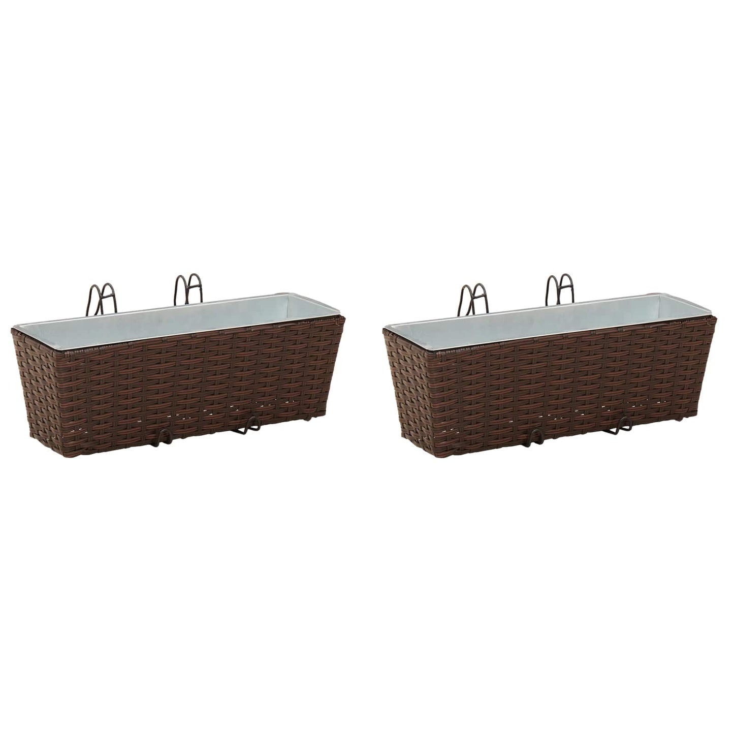 Ringhiera 2 pcs 50 x 17 x 17 cm Metallo | homemem39