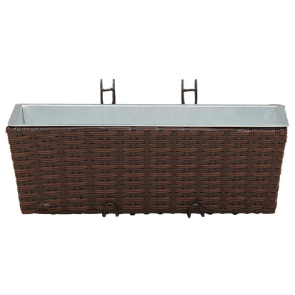 Ringhiera 2 pcs 50 x 17 x 17 cm Metallo | homemem39