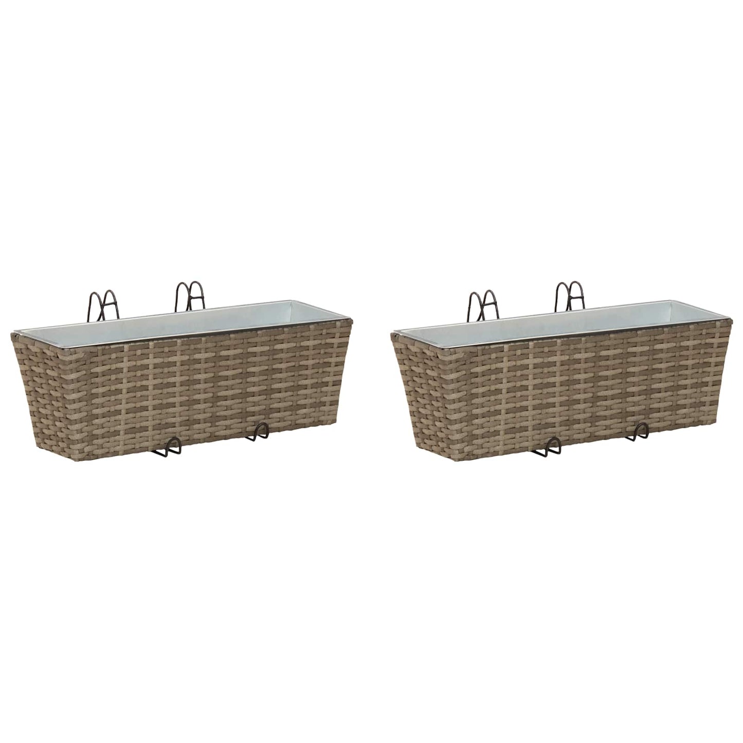 Ringhiera 2 pcs 50 x 17 x 17 cm Metallo | homemem39