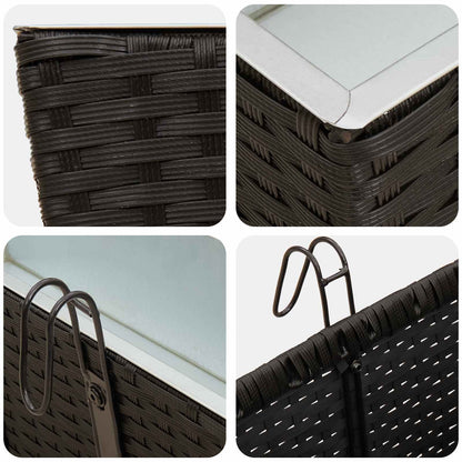 Ringhiera 2 pcs 80 x 17 x 17 cm Metallo | homemem39