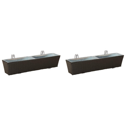 Ringhiera 2 pcs 80 x 17 x 17 cm Metallo | homemem39