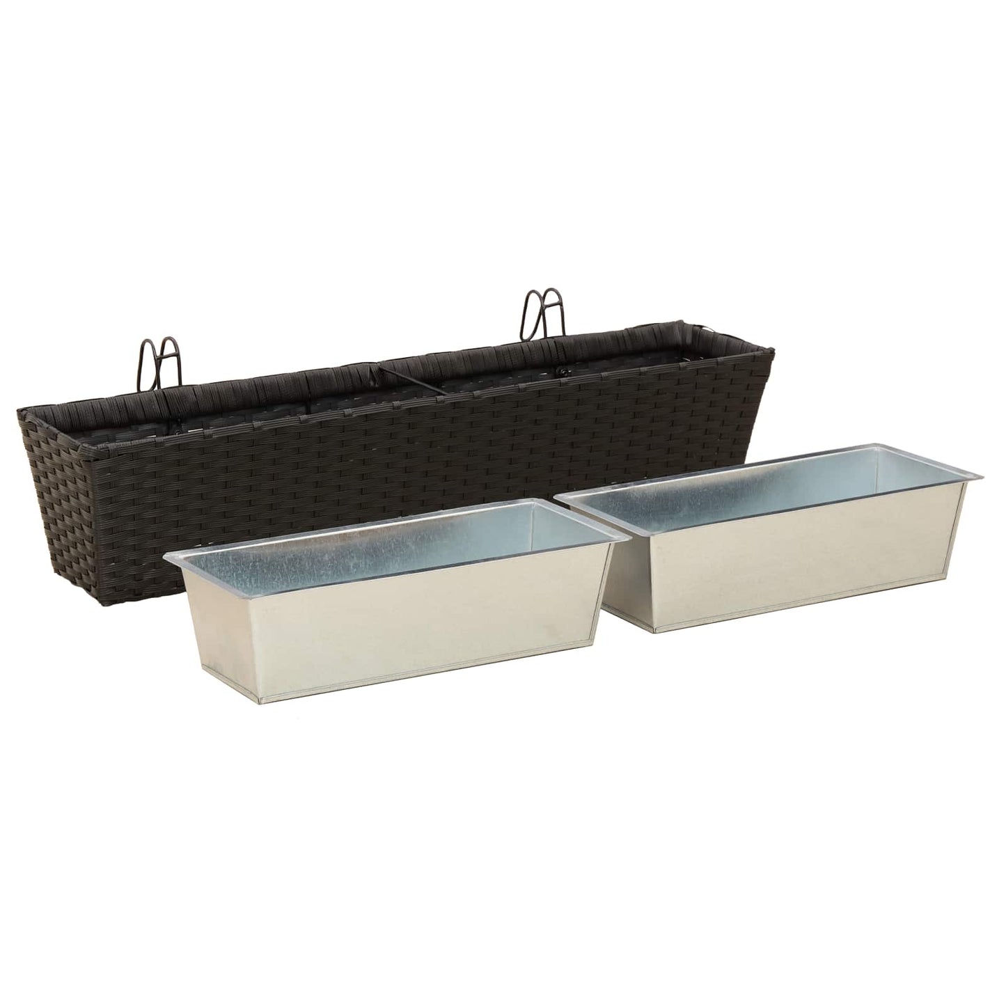 Ringhiera 2 pcs 80 x 17 x 17 cm Metallo | homemem39