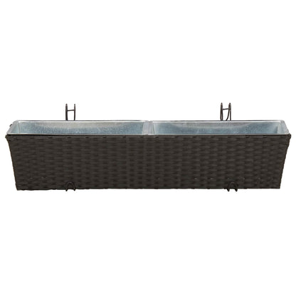Ringhiera 2 pcs 80 x 17 x 17 cm Metallo | homemem39