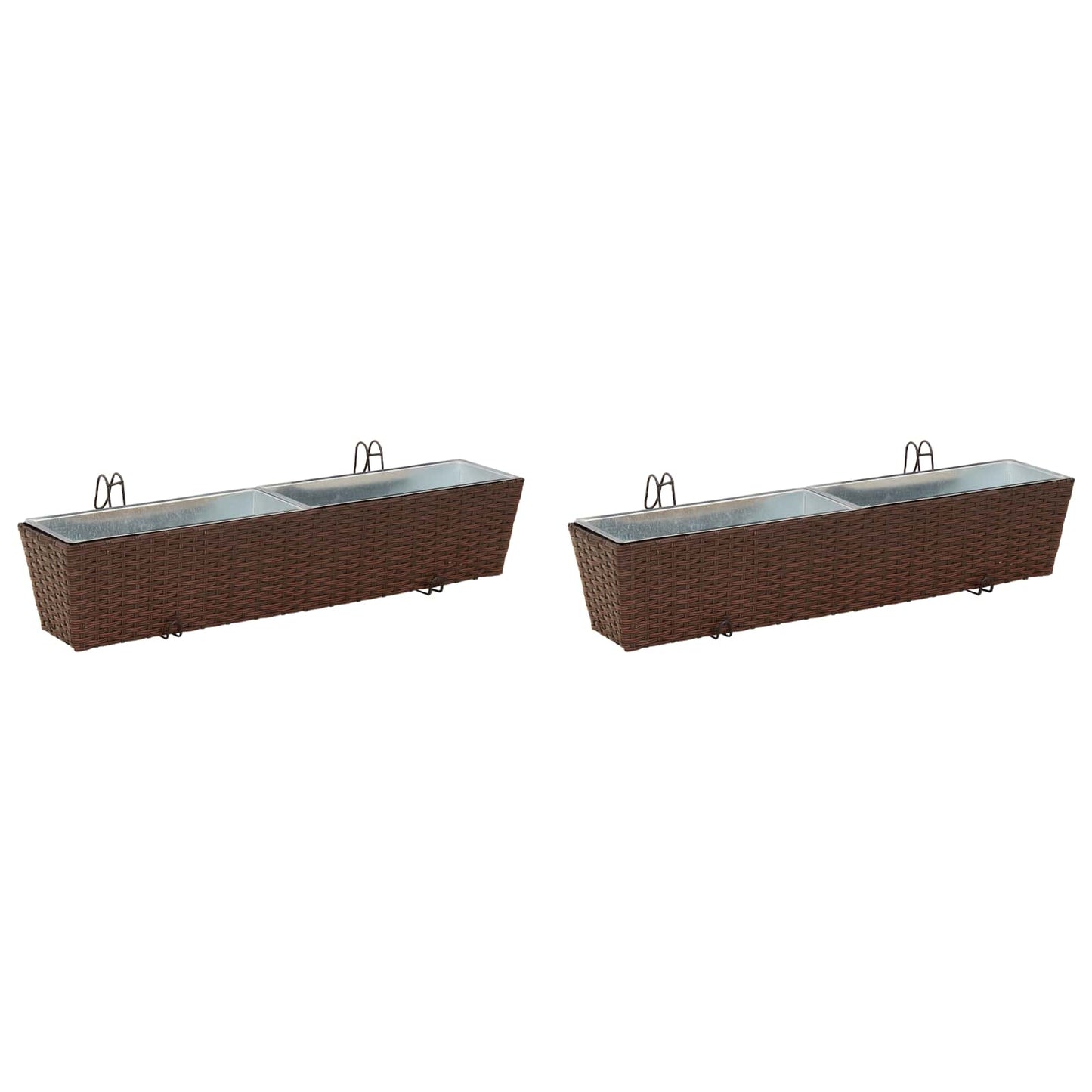 Ringhiera 2 pcs 80 x 17 x 17 cm Metallo | homemem39
