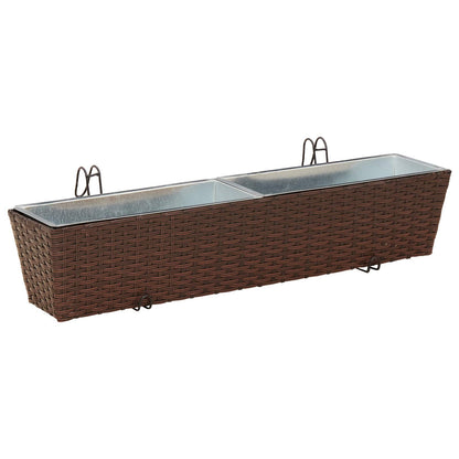 Ringhiera 2 pcs 80 x 17 x 17 cm Metallo | homemem39