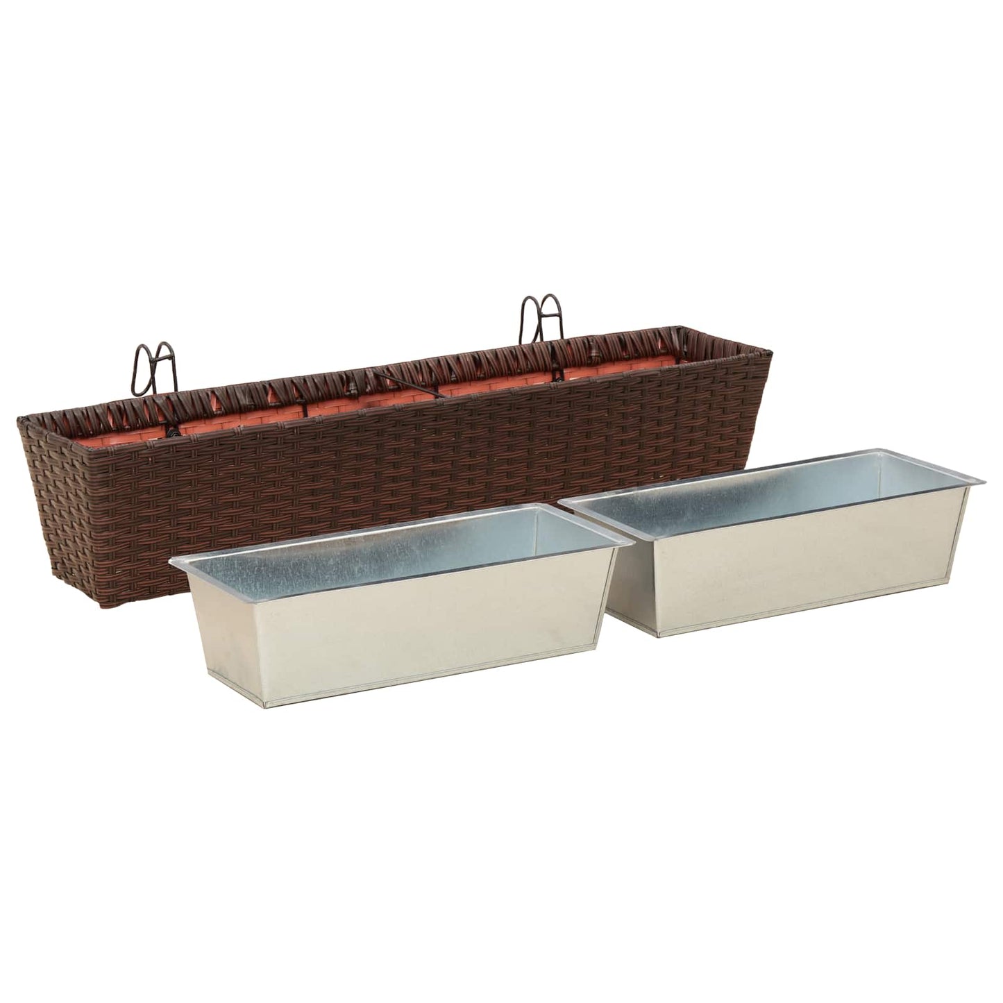 Ringhiera 2 pcs 80 x 17 x 17 cm Metallo | homemem39