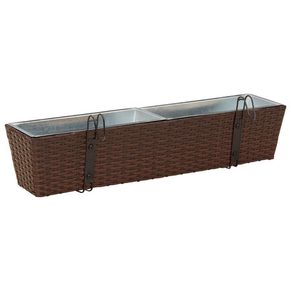 Ringhiera 2 pcs 80 x 17 x 17 cm Metallo | homemem39