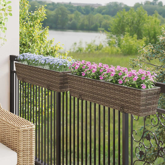 Ringhiera 2 pcs 80 x 17 x 17 cm Metallo