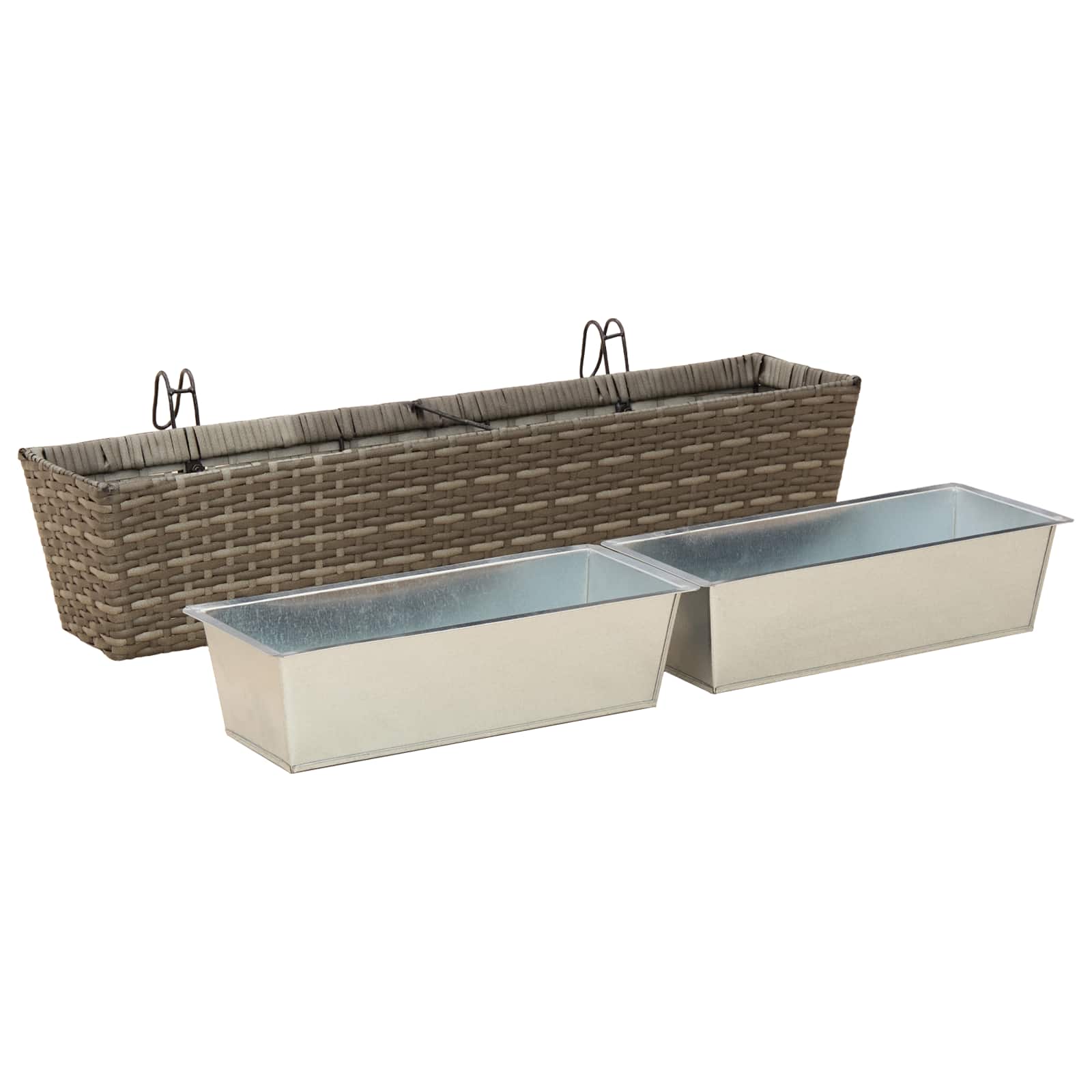 Ringhiera 2 pcs 80 x 17 x 17 cm Metallo | homemem39