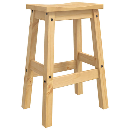 Sgabello da bar 2 pz Cera di Miele 44 x 30 x 63 cm | homemem39