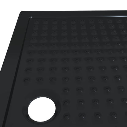 Vassoio base doccia con punti Nero 120 x 80 x 4 cm ABS | homemem39