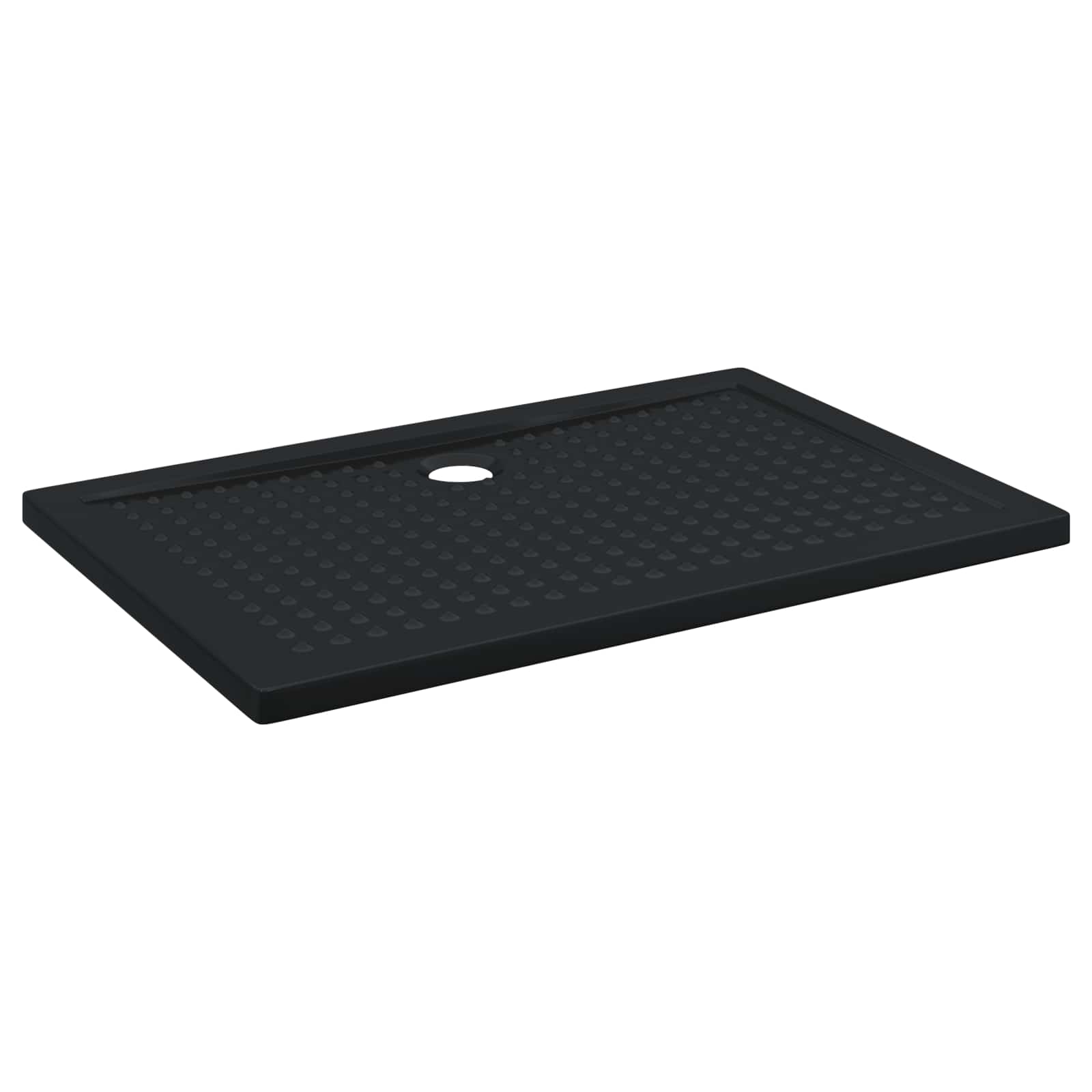 Vassoio base doccia con punti Nero 120 x 80 x 4 cm ABS | homemem39
