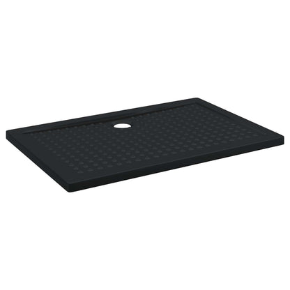 Vassoio base doccia con punti Nero 120 x 80 x 4 cm ABS