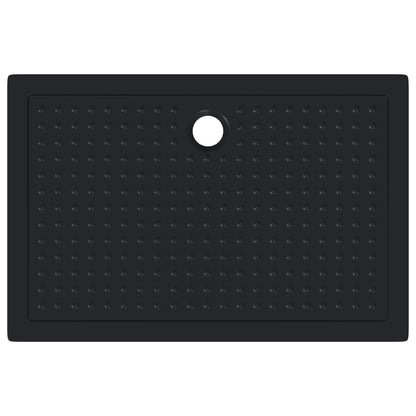 Vassoio base doccia con punti Nero 120 x 80 x 4 cm ABS | homemem39